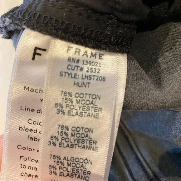 FRAME Le High Straight Skinny in Hunt - Picture 9 of 9